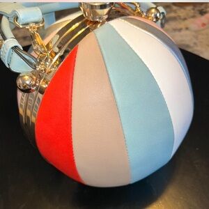 Colorful Striped beach ball Women's Handbag